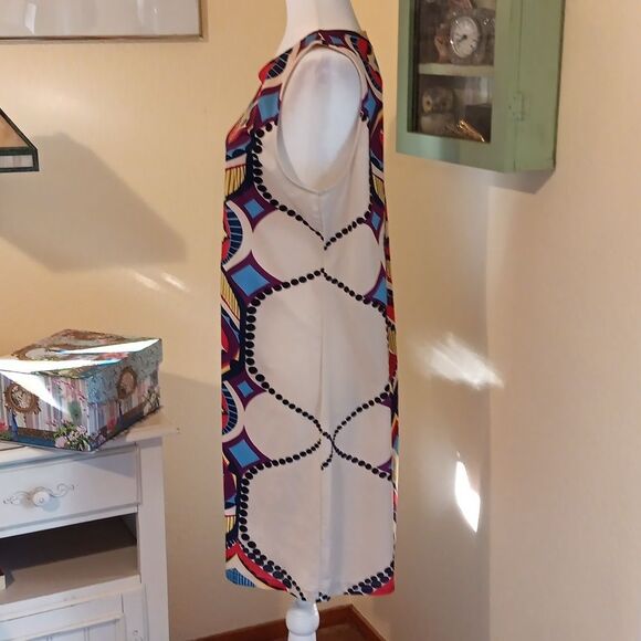 Aryeh Colorful Geometric Pattern Dress. Native Inspired - Picture 4 of 11